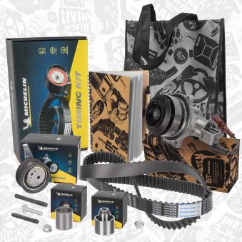 Pompe à eau + kit de courroie crantée ET ENGINETEAM OEM 04L198119K