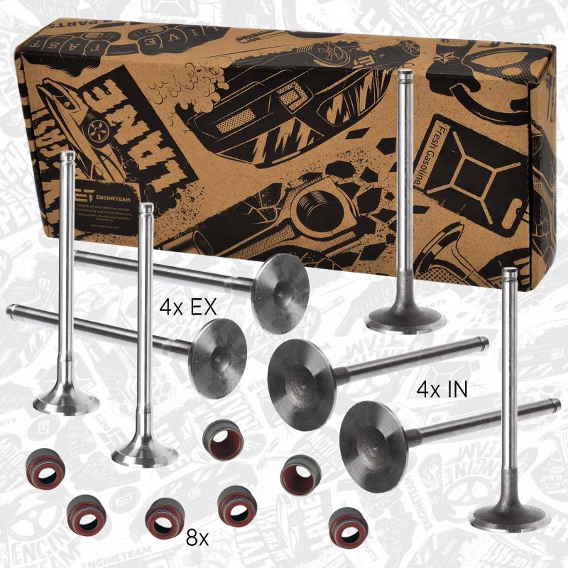 Kit de soupapes, soupapes d'admission/d'échappement ET ENGINETEAM VS0002 - Visuel 1
