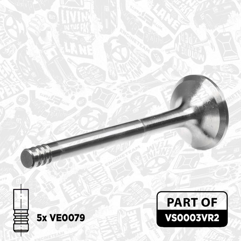 Kit de soupapes, soupapes d'admission/d'échappement ET ENGINETEAM VS0003VR2 - Visuel 2