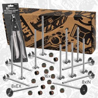 Kit de soupapes, soupapes d'admission/d'échappement ET ENGINETEAM OEM 7701473004