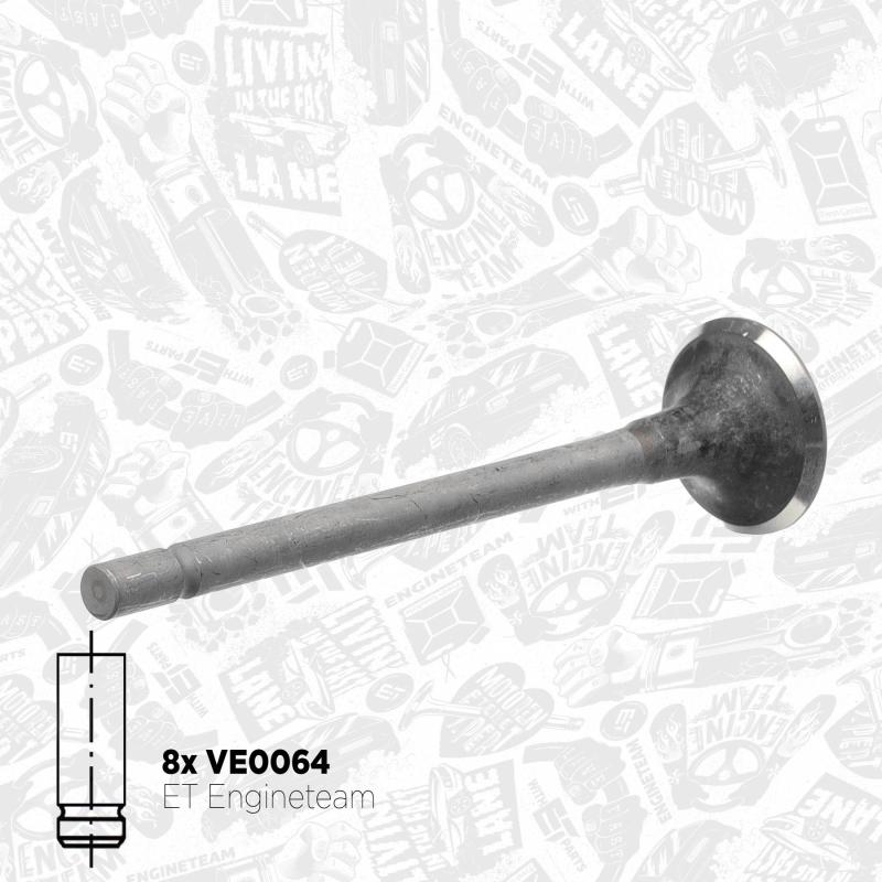 Kit de soupapes, soupapes d'admission/d'échappement ET ENGINETEAM VS0007 - Visuel 2