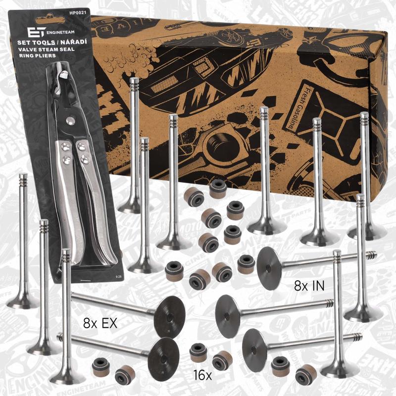 Kit de soupapes, soupapes d'admission/d'échappement ET ENGINETEAM VS0008VR1 - Visuel 1