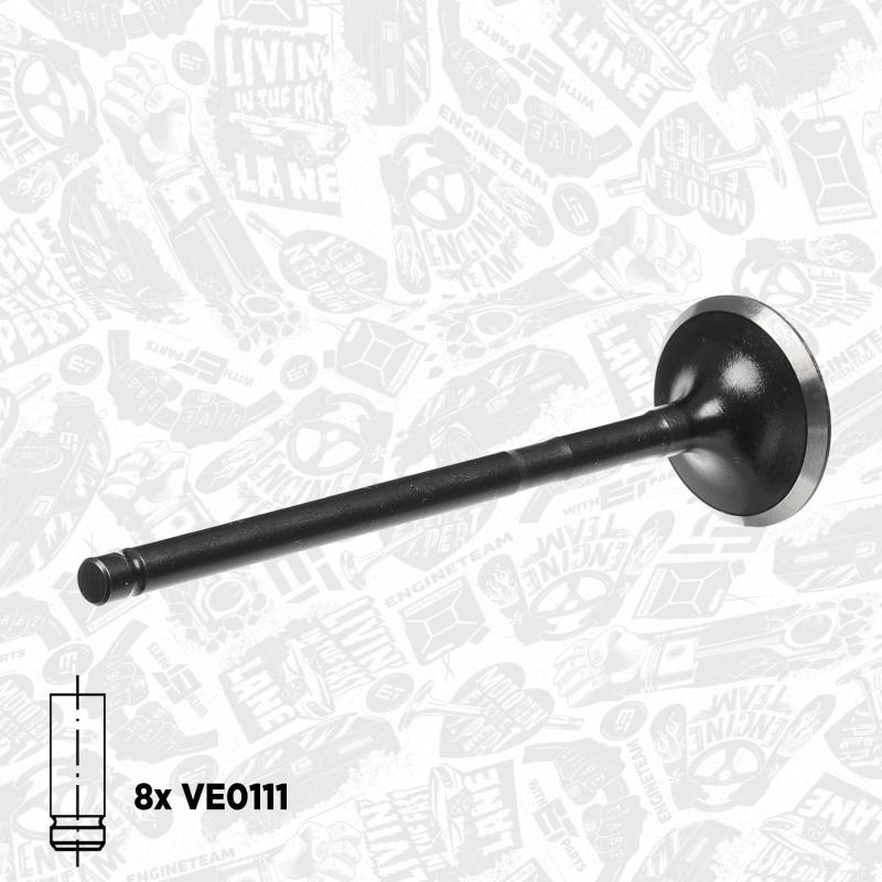 Kit de soupapes, soupapes d'admission/d'échappement ET ENGINETEAM VS0012 - Visuel 1