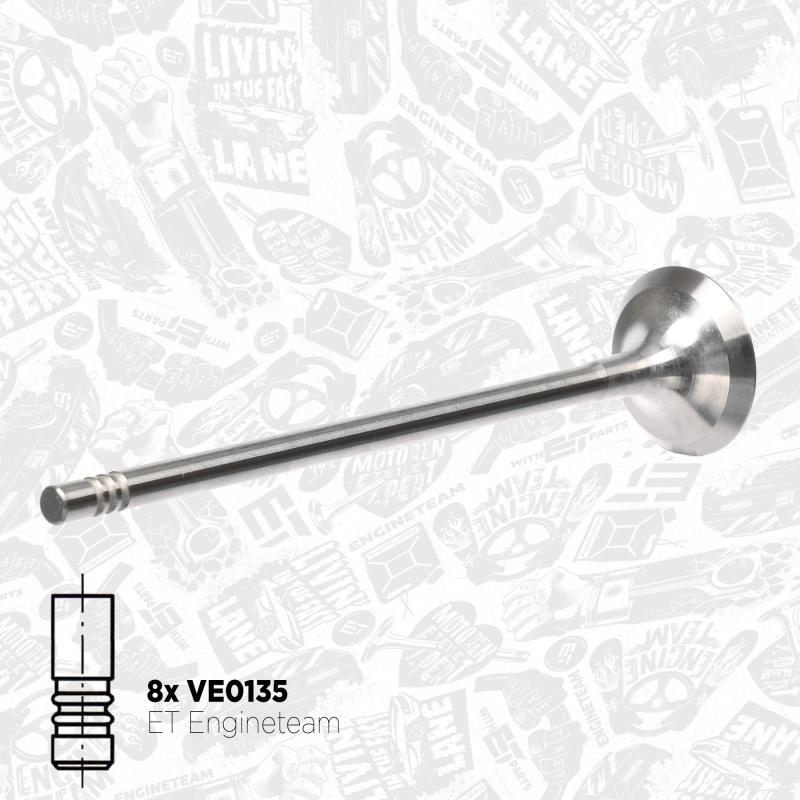 Kit de soupapes, soupapes d'admission/d'échappement ET ENGINETEAM VS0013 - Visuel 1