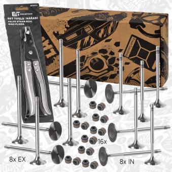 Kit de soupapes, soupapes d'admission/d'échappement ET ENGINETEAM VS0020VR3 pour FORD FOCUS 1.6 FSI - 110cv