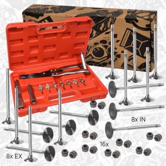 Kit de soupapes, soupapes d'admission/d'échappement ET ENGINETEAM VS0020VR4 pour FORD FOCUS 1.6 FSI - 110cv