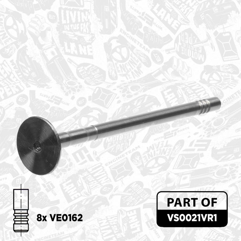Kit de soupapes, soupapes d'admission/d'échappement ET ENGINETEAM VS0021VR1 - Visuel 2