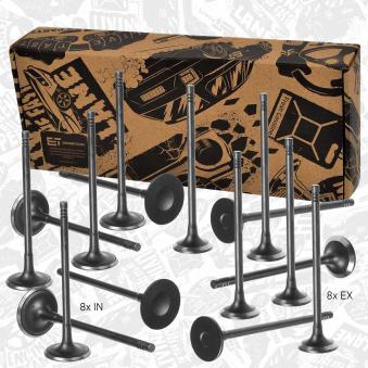 Kit de soupapes, soupapes d'admission/d'échappement ET ENGINETEAM VS0027 pour MITSUBISHI SPACE 1.6 Ti - 105cv