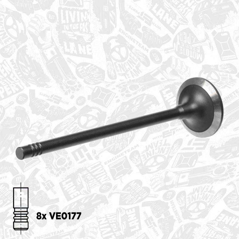 Kit de soupapes, soupapes d'admission/d'échappement ET ENGINETEAM VS0027 - Visuel 2