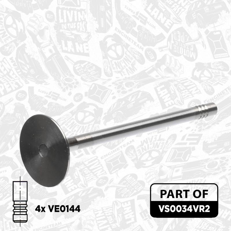 Kit de soupapes, soupapes d'admission/d'échappement ET ENGINETEAM VS0034VR2 - Visuel 2