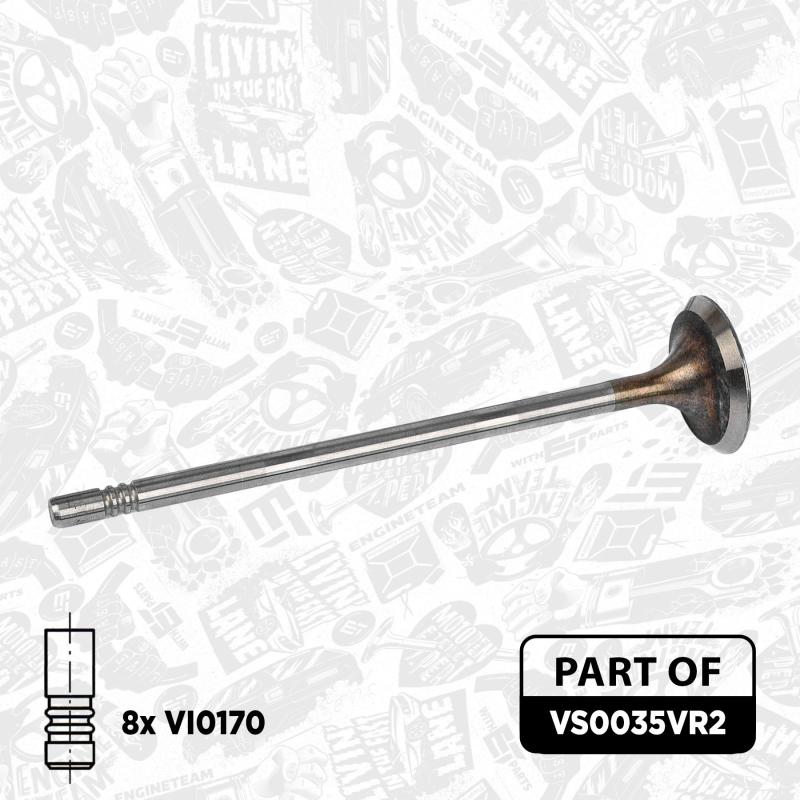 Kit de soupapes, soupapes d'admission/d'échappement ET ENGINETEAM VS0035VR2 - Visuel 2