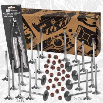Kit de soupapes, soupapes d'admission/d'échappement ET ENGINETEAM VS0036VR1 pour HYUNDAI H100 3.2 GTA - 240cv