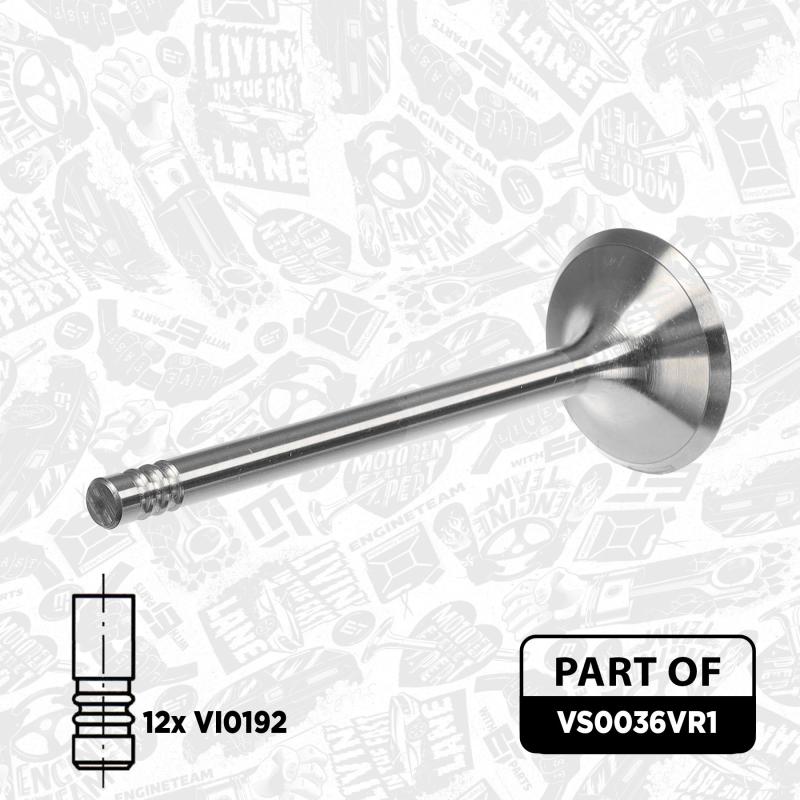 Kit de soupapes, soupapes d'admission/d'échappement ET ENGINETEAM VS0036VR1 - Visuel 1