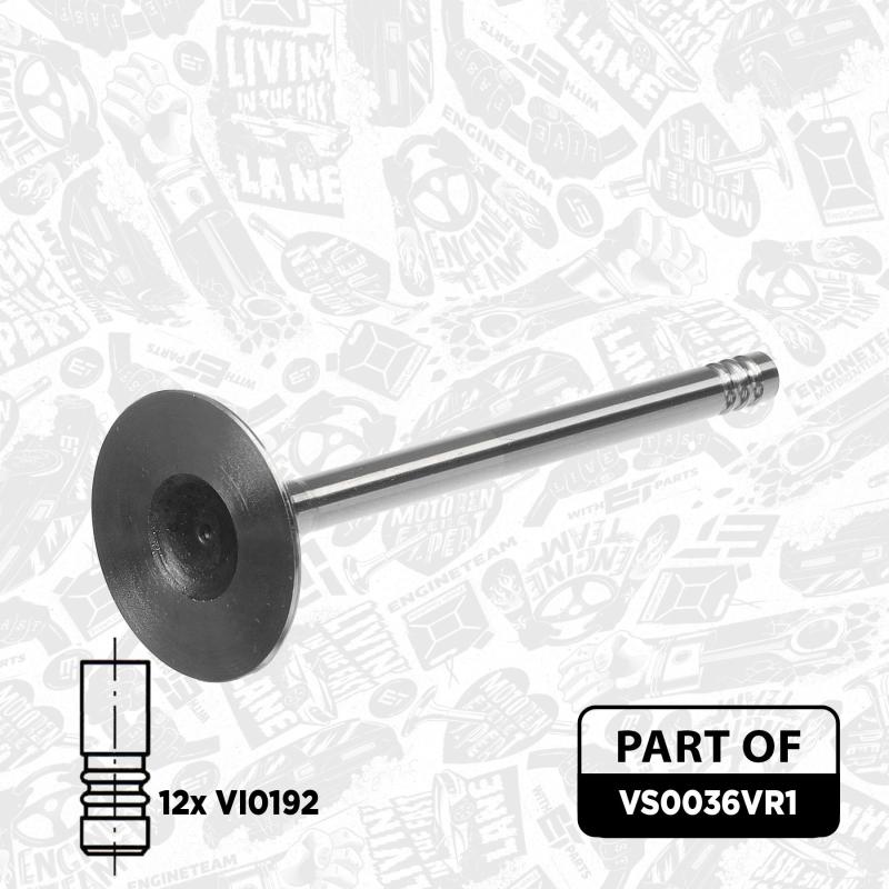 Kit de soupapes, soupapes d'admission/d'échappement ET ENGINETEAM VS0036VR1 - Visuel 2