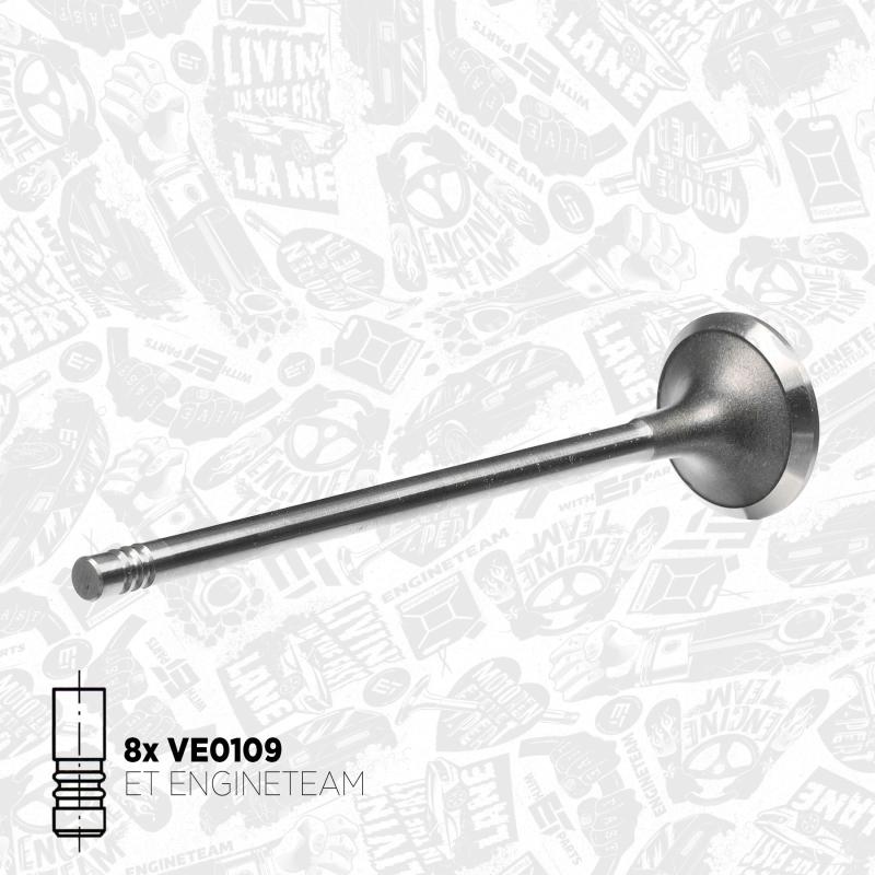 Kit de soupapes, soupapes d'admission/d'échappement ET ENGINETEAM VS0039 - Visuel 2