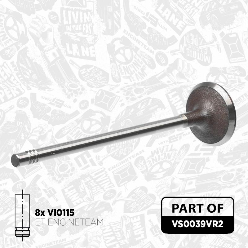 Kit de soupapes, soupapes d'admission/d'échappement ET ENGINETEAM VS0039VR2 - Visuel 1