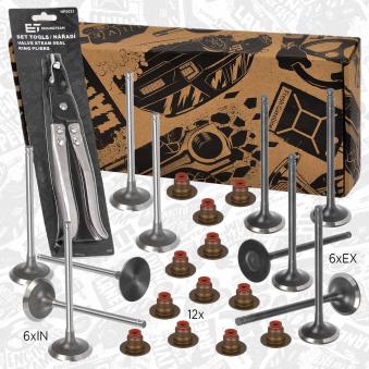 Kit de soupapes, soupapes d'admission/d'échappement ET ENGINETEAM OEM 1637834180 Kit de soupapes, soupapes d'admission/d'échappement ET ENGINETEAM OEM 1637834180