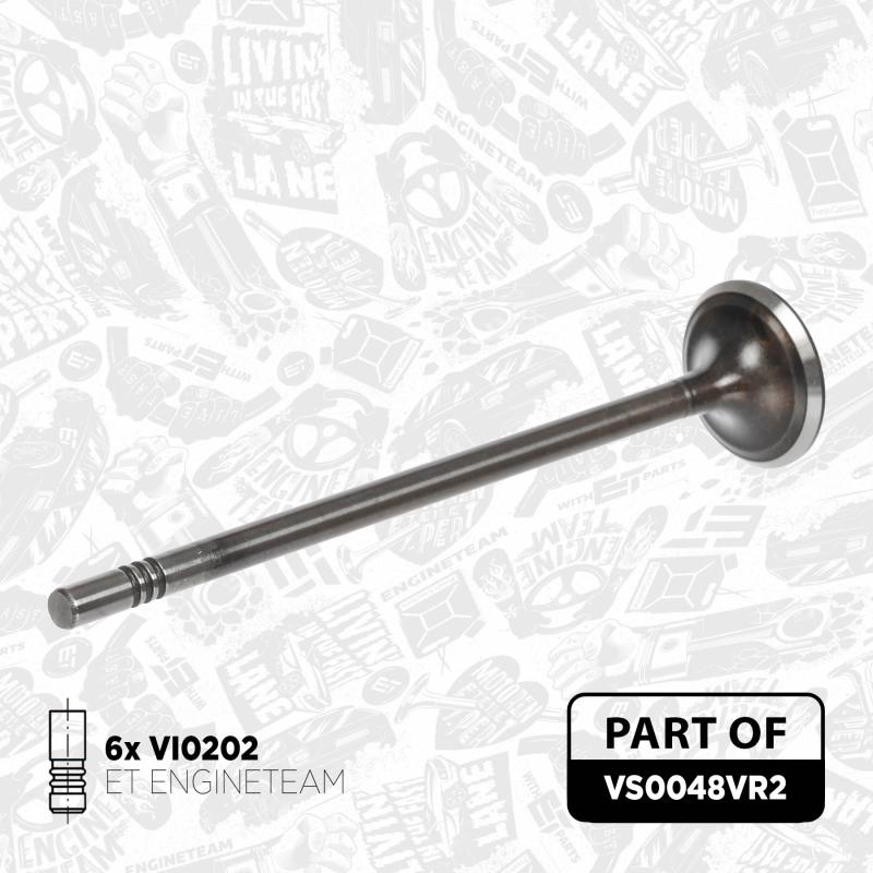Kit de soupapes, soupapes d'admission/d'échappement ET ENGINETEAM VS0048VR2 - Visuel 1