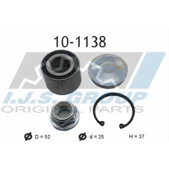 Roulement de roue arrière IJS GROUP 10-1138 pour AUDI TT 1.6 - 110cv