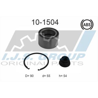 Roulement de roue avant IJS GROUP 10-1504 pour FORD CAPRI 2.3 CDTI - 110cv