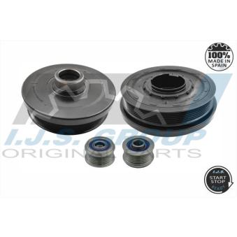 Kit de poulies, vilebrequin IJS GROUP 17-1136KIT pour BMW Série 3 320 d - 177cv