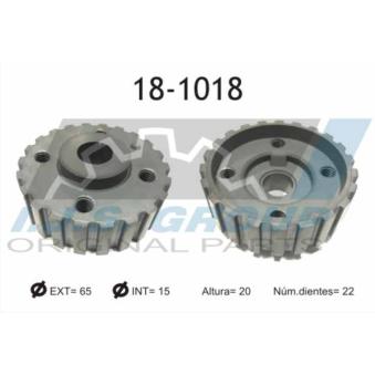 Roue dentée, vilebrequin IJS GROUP 18-1018 pour PORSCHE CAYENNE 1.8 GTE - 110cv