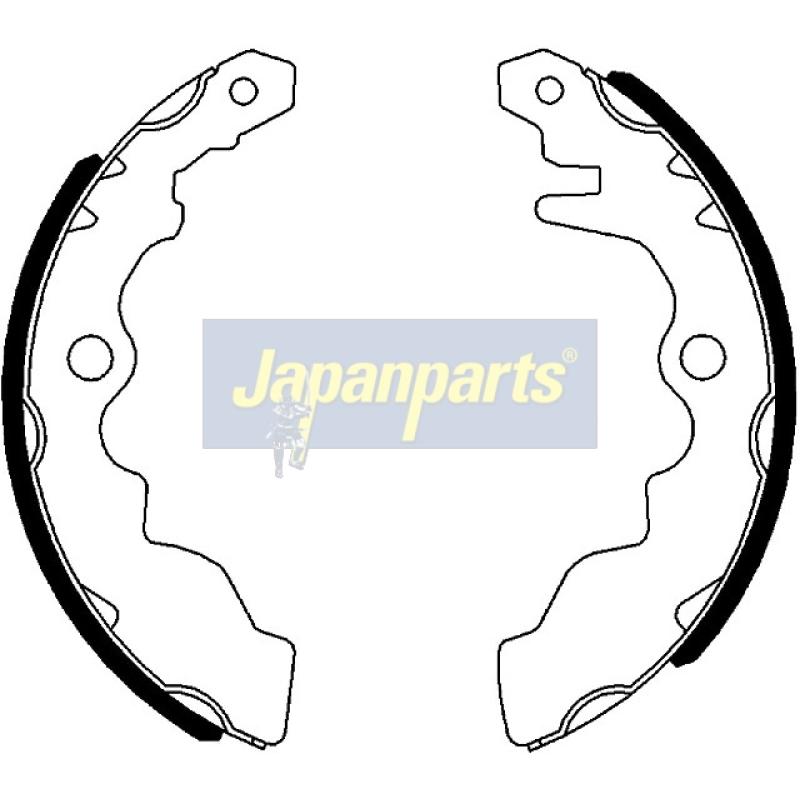 Jeu de mâchoires de frein JAPANPARTS GF-025AF - Visuel 1