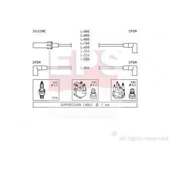 EPS 1.499.181 - Kit de câbles d'allumage