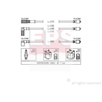 EPS 1.500.354 - Kit de câbles d'allumage