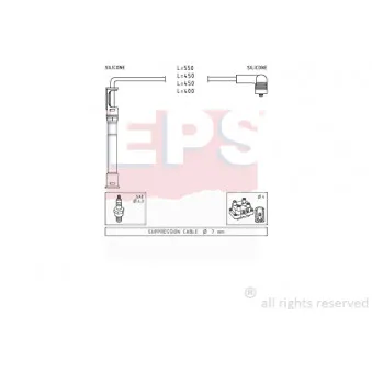 EPS 1.501.681 - Kit de câbles d'allumage