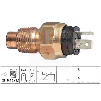 Sonde de température, liquide de refroidissement EPS OEM 7670548