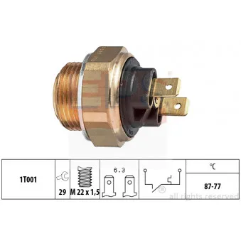 EPS 1.850.007 - Interrupteur de température, ventilateur de radiateur