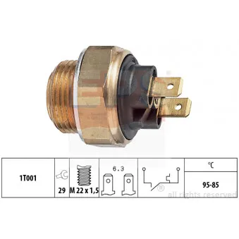 EPS 1.850.033 - Interrupteur de température, ventilateur de radiateur