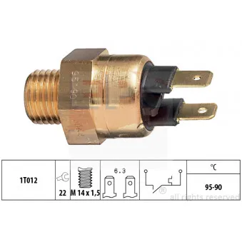 EPS 1.850.064 - Interrupteur de température, ventilateur de radiateur