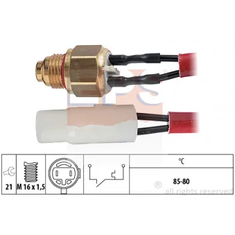 EPS 1.850.065 - Interrupteur de température, ventilateur de radiateur