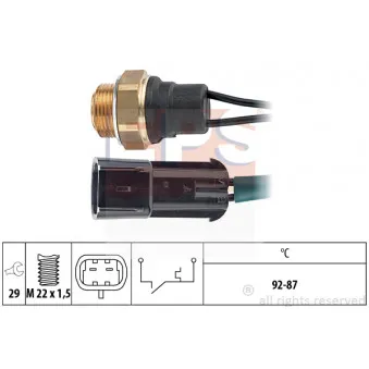 EPS 1.850.101 - Interrupteur de température, ventilateur de radiateur