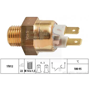 EPS 1.850.104 - Interrupteur de température, ventilateur de radiateur