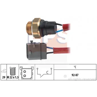 EPS 1.850.144 - Interrupteur de température, ventilateur de radiateur