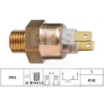EPS 1.850.146 - Interrupteur de température, ventilateur de radiateur