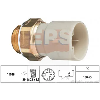 EPS 1.850.147 - Interrupteur de température, ventilateur de radiateur