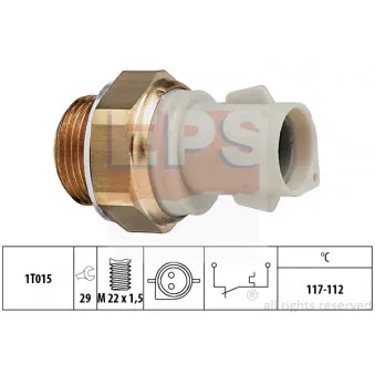 EPS 1.850.166 - Interrupteur de température, ventilateur de radiateur
