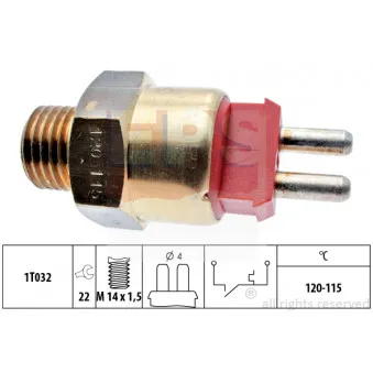 EPS 1.850.231 - Interrupteur de température, ventilateur de radiateur