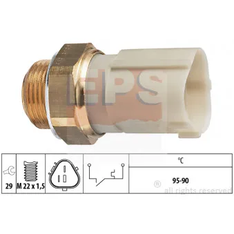Interrupteur de température, ventilateur de radiateur EPS 1.850.262 pour MAN F90 2.0 - 115cv