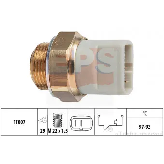 Interrupteur de température, ventilateur de radiateur EPS OEM A0015403145