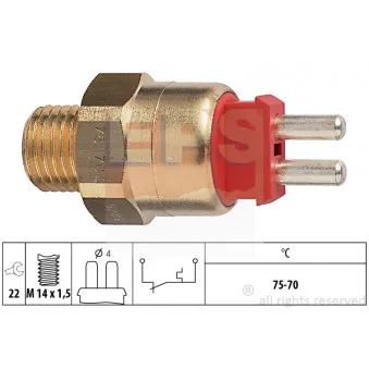 EPS 1.850.286 - Interrupteur de température, ventilateur de radiateur