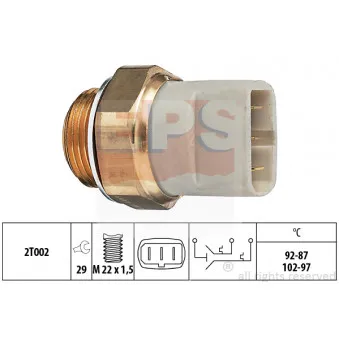 EPS 1.850.608 - Interrupteur de température, ventilateur de radiateur
