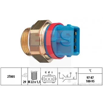 EPS 1.850.631 - Interrupteur de température, ventilateur de radiateur