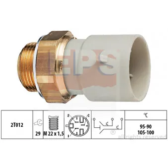 EPS 1.850.639 - Interrupteur de température, ventilateur de radiateur