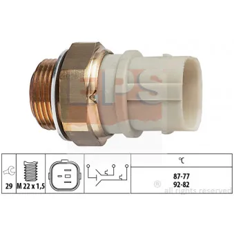 EPS 1.850.651 - Interrupteur de température, ventilateur de radiateur
