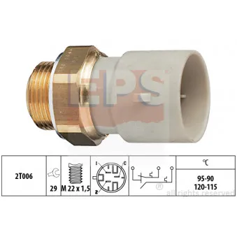 EPS 1.850.655 - Interrupteur de température, ventilateur de radiateur